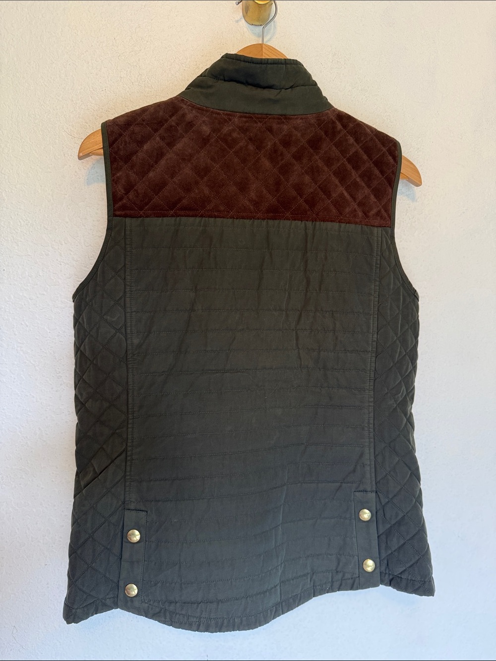 Vineyard Vines Suede Yoke Quilted Hunting Vest Small - Picture 4 of 8